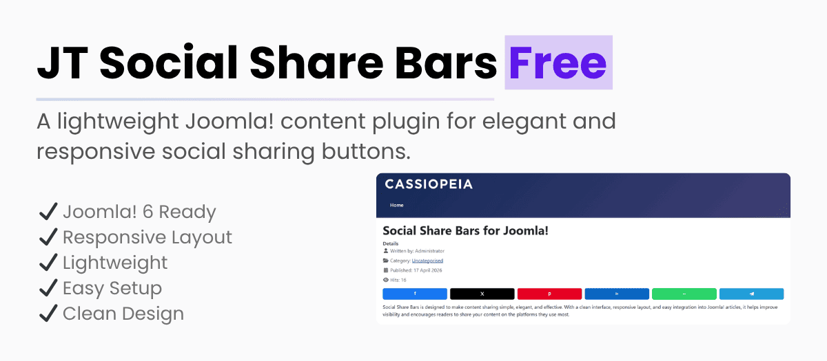 JT Social Share Bars