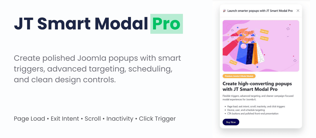 JT Smart Modal PRO