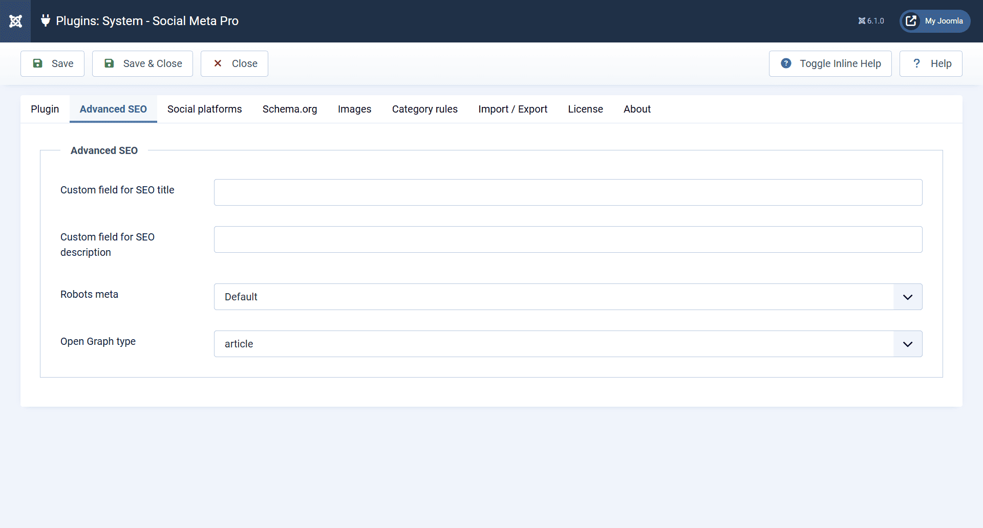 Advanced SEO and metadata control