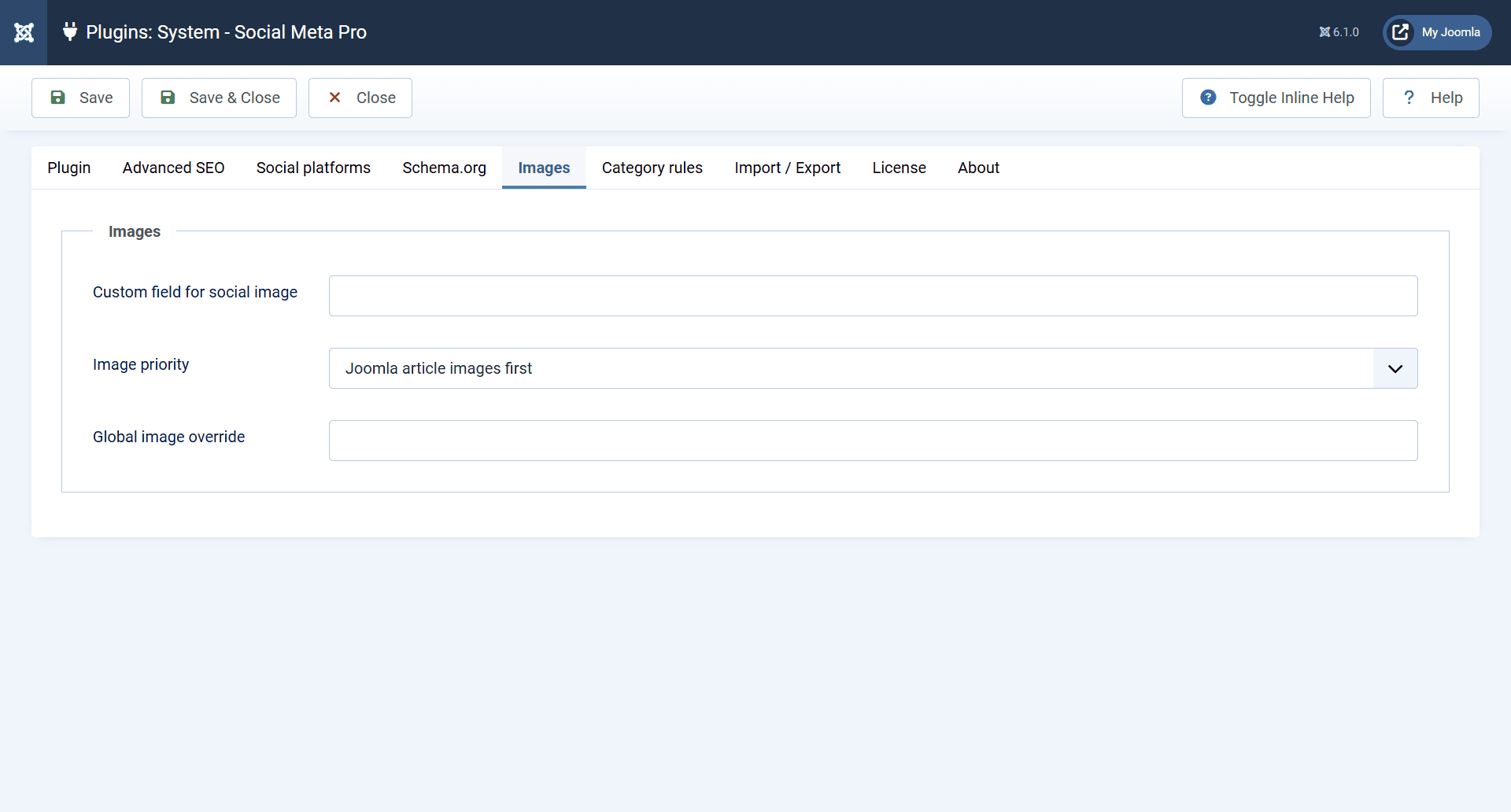 Smart social image control