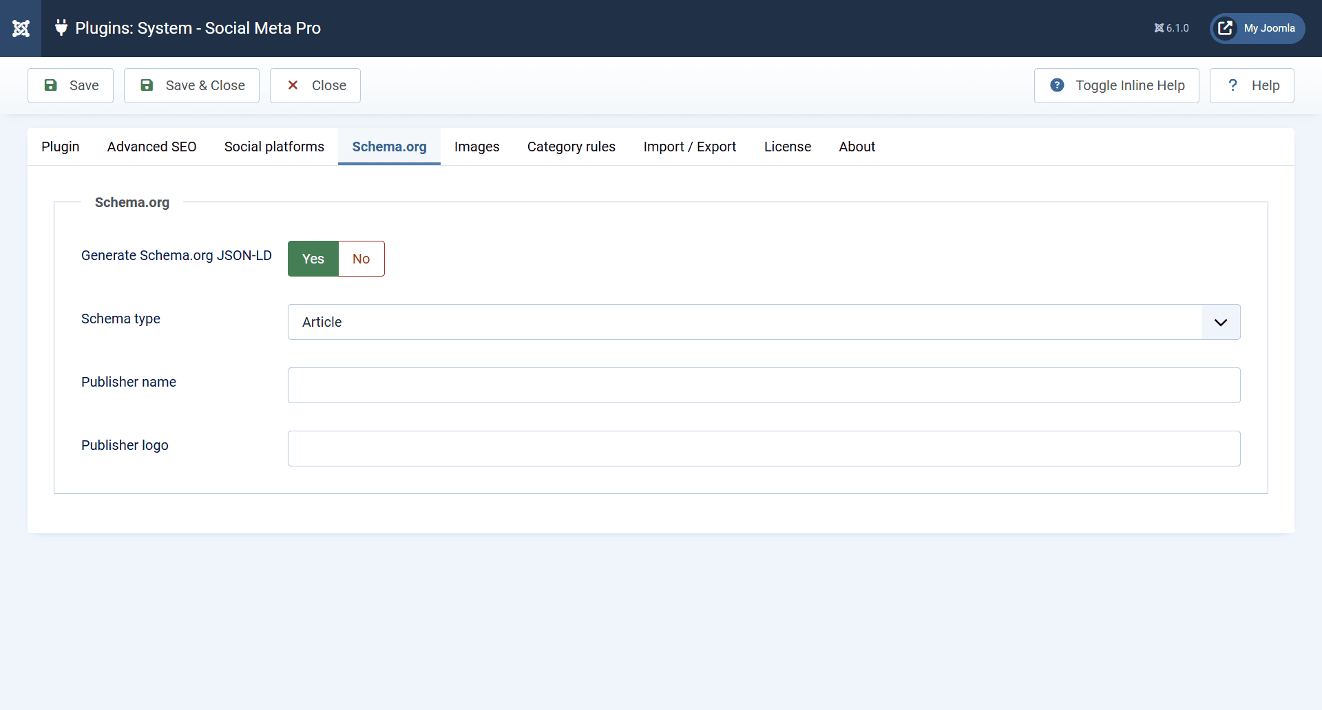 Schema.org JSON-LD for Joomla articles